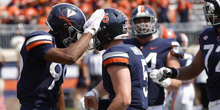 Keytaon Thompson and Brennan Armstrong, Virginia Cavaliers football